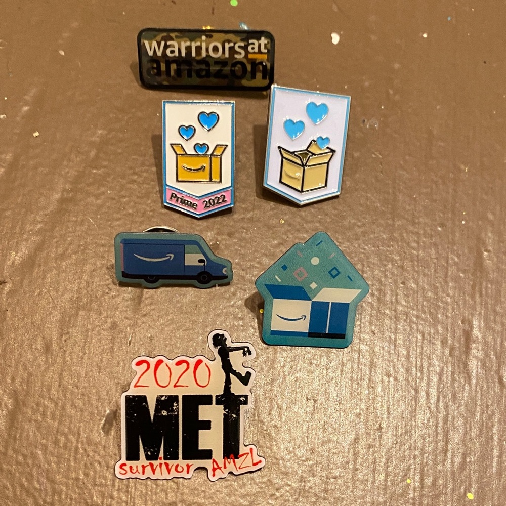 Amazon employee Pin Collection - set of 6 warriors prime delivery